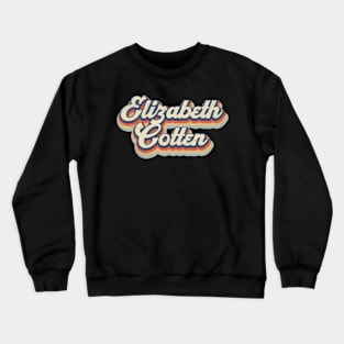 Retro Pattern Elizabeth 70s 80s 90s Birthday Classic Style Crewneck Sweatshirt